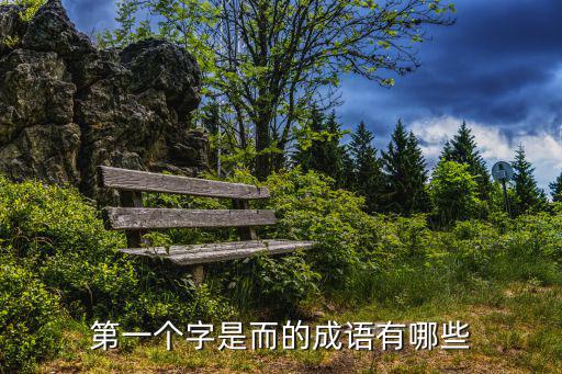 第一個(gè)字是而的成語有哪些