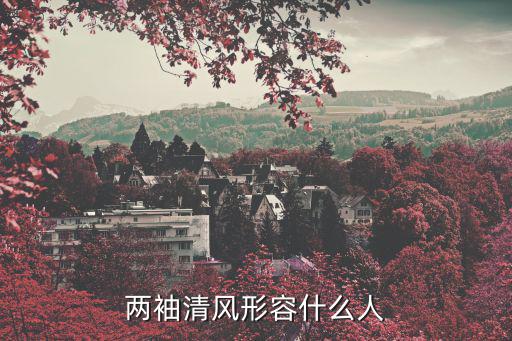 兩袖清風(fēng),兩袖清風(fēng):兩袖中除清風(fēng)外別無所有?