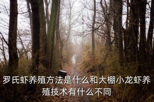 羅氏蝦養(yǎng)殖方法是什么和大棚小龍蝦養(yǎng)殖技術(shù)有什么不同