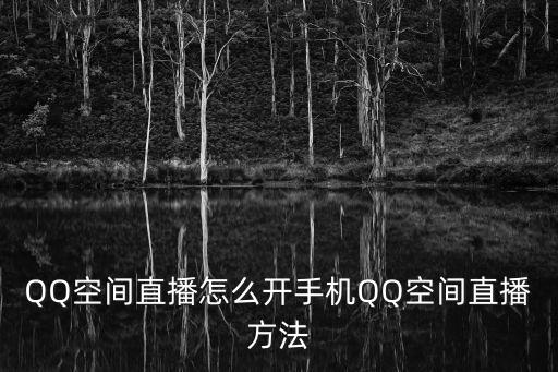 qq空間怎么直播,qq空間怎么開?看這里!