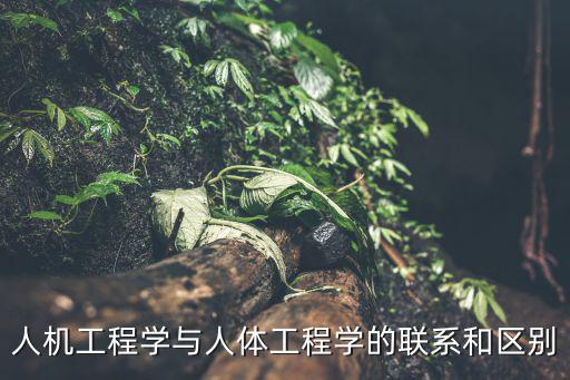 人機工程學與人體工程學的聯系和區別