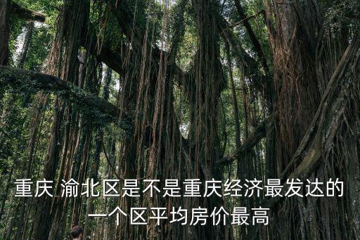 渝中區(qū)哪個房價最高，重慶 渝北區(qū)是不是重慶經(jīng)濟(jì)最發(fā)達(dá)的一個區(qū)平均房價最高