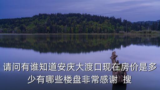 請問有誰知道安慶大渡口現(xiàn)在房價是多少有哪些樓盤非常感謝  搜