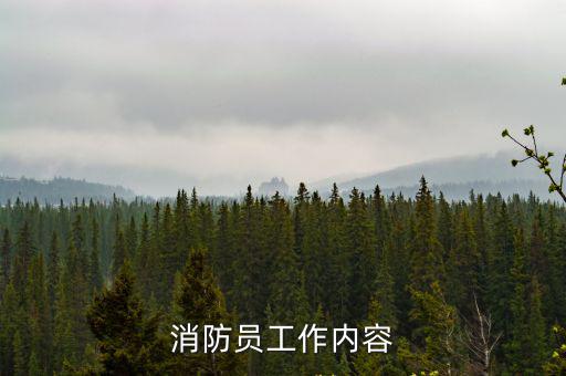 消防員工作內(nèi)容