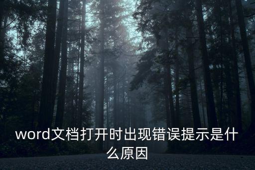 word出現問題,word文檔出現錯誤提示怎么回事?