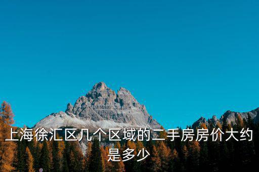 上海康健哪個小區房價最好，上海徐匯區幾個區域的二手房房價大約是多少