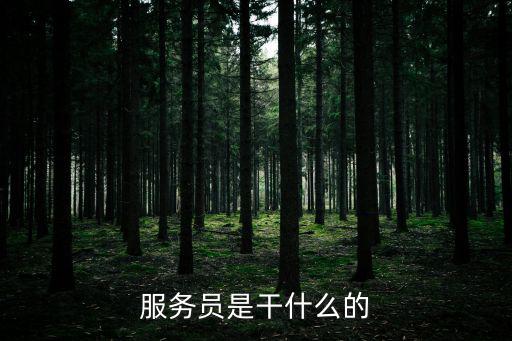 服務員是干什么的