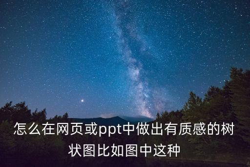 怎么在網頁或ppt中做出有質感的樹狀圖比如圖中這種