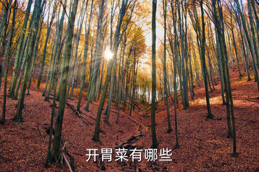 開胃菜有哪些