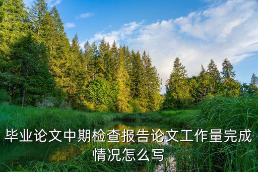 論文中期報告,怎么寫中期檢查報告?