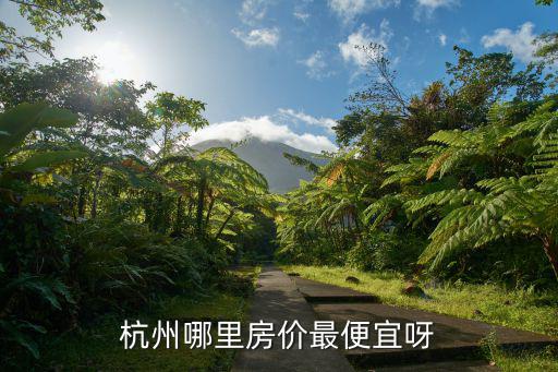 杭州哪個縣房價低，杭州七縣市哪個最窮