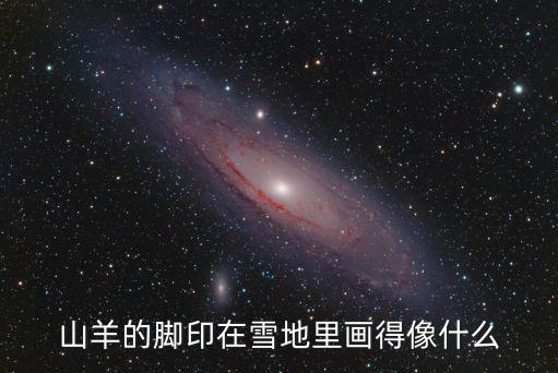 山羊的腳印在雪地里畫得像什么
