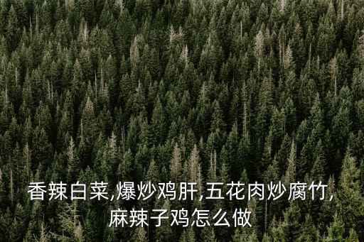 香辣白菜,爆炒雞肝,五花肉炒腐竹,麻辣子雞怎么做