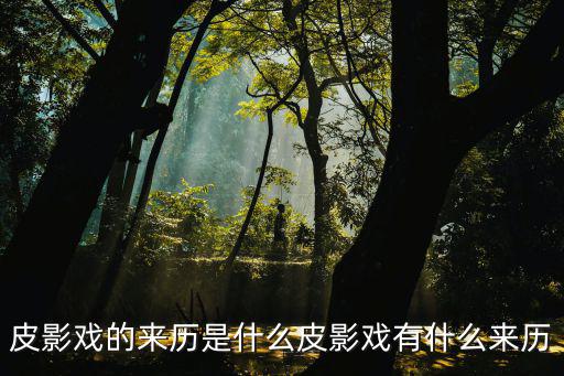 皮影戲的來歷是什么皮影戲有什么來歷