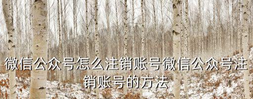 微信公眾號怎么注銷賬號微信公眾號注銷賬號的方法
