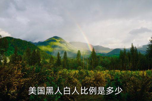 黑人與白人,二戰(zhàn)后美國黑人白人比例多少?