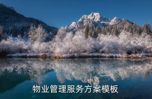 物業管理服務方案模板