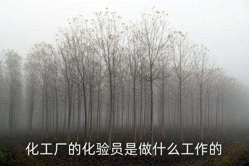 化工廠的化驗員是做什么工作的