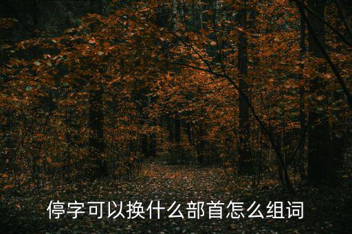 停字組詞,比賽停字可換部首?這樣寫!