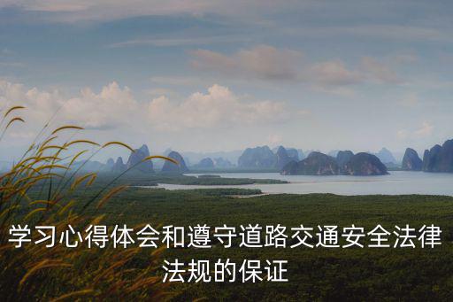 學習心得體會和遵守道路交通安全法律法規的保證