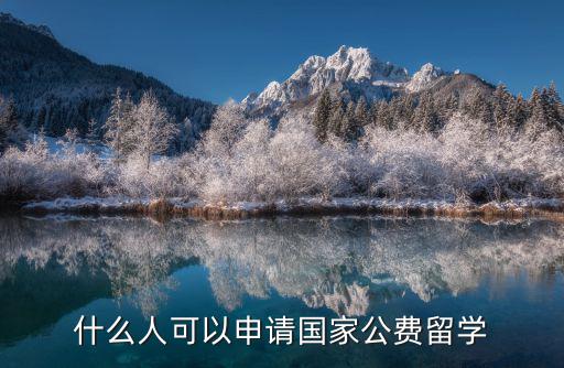 公費留學生申請條件,怎么才能申請國家公費留學?