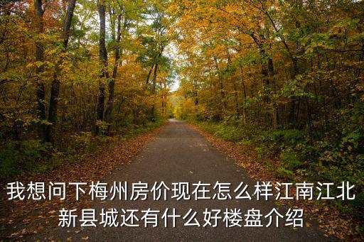 我想問(wèn)下梅州房?jī)r(jià)現(xiàn)在怎么樣江南江北新縣城還有什么好樓盤(pán)介紹