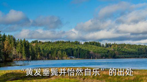 “黃發(fā)垂鬢并怡然自樂”的出處