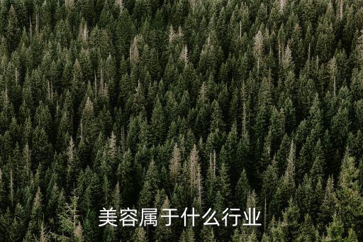 美容屬于什么行業