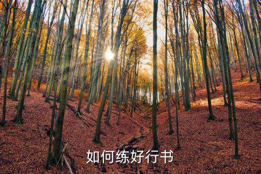 行書練習基礎入門,初學行書如何練好字帖?