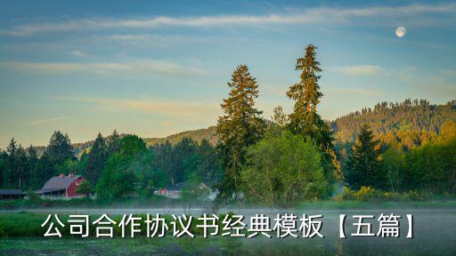 公司合作協議書經典模板【五篇】