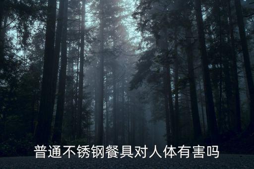 普通不銹鋼餐具對人體有害嗎