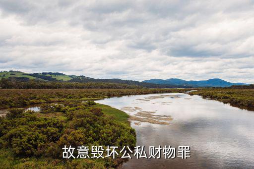 故意毀壞公私財物罪