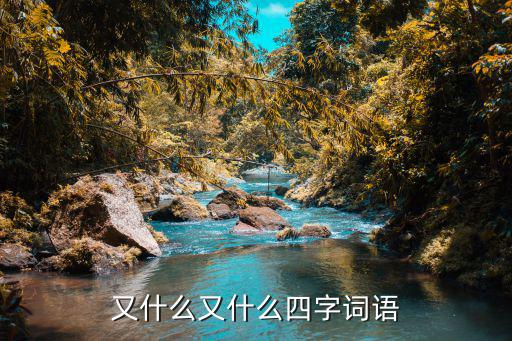 又什么又什么四字詞語