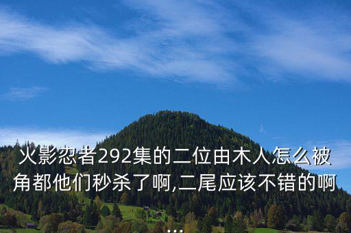 火影忍者292集的二位由木人怎么被角都他們秒殺了啊,二尾應該不錯的啊...