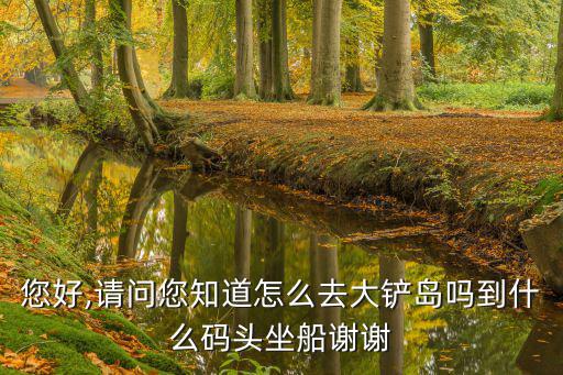 您好,請問您知道怎么去大鏟島嗎到什么碼頭坐船謝謝
