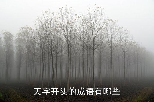 帶天字的成語,從天降的五個成語有何含義?