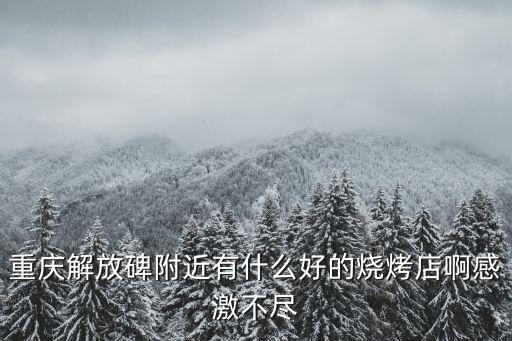 重慶解放碑附近有什么好的燒烤店啊感激不盡