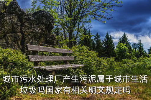 城市污水處理廠產生污泥屬于城市生活垃圾嗎國家有相關明文規(guī)定嗎