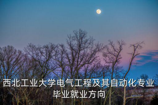 西北工業大學電氣工程及其自動化專業畢業就業方向