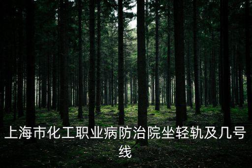 上海市化工職業病防治院 幾等醫院，上海市化工職業病防治院坐輕軌及幾號線