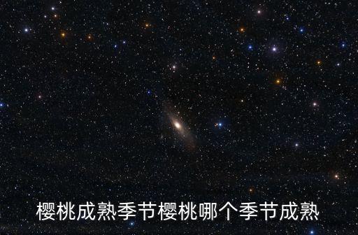 櫻桃成熟季節櫻桃哪個季節成熟