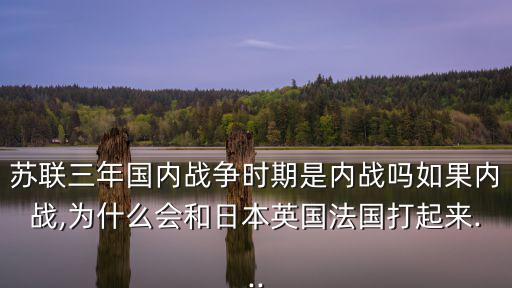蘇俄國內戰爭,蘇俄內戰為何會和日本打起來?