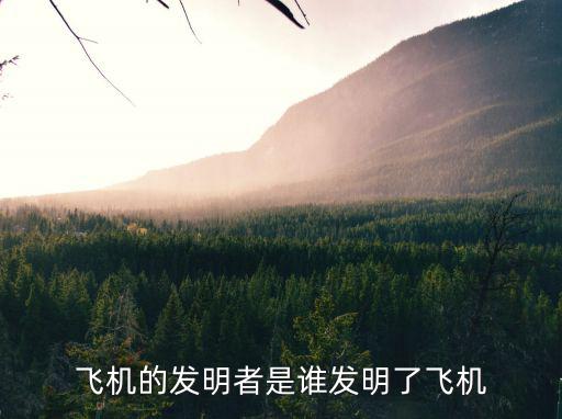 飛機的發明者是誰發明了飛機