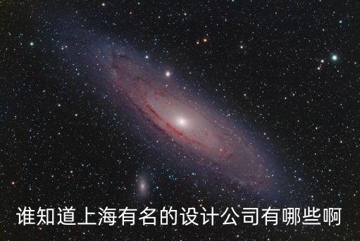 誰知道上海有名的設(shè)計公司有哪些啊