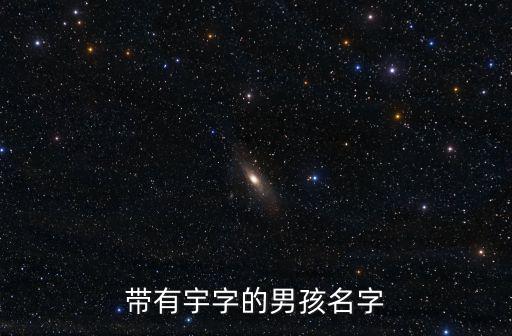 帶有宇字的男孩名字
