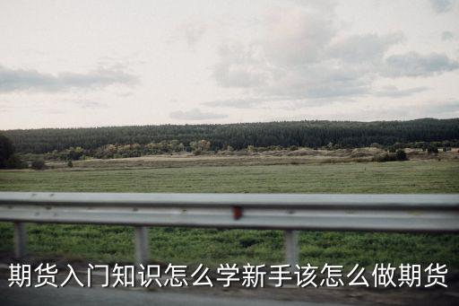 期貨入門(mén)知識(shí)怎么學(xué)新手該怎么做期貨