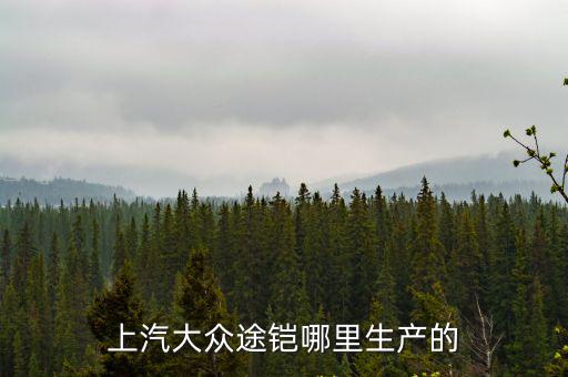 上汽大眾途鎧哪里生產的