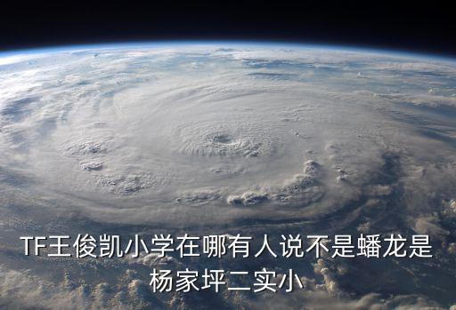 TF王俊凱小學(xué)在哪有人說不是蟠龍是楊家坪二實(shí)小