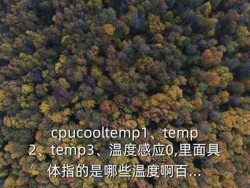 cpucooltemp1、temp2、temp3、溫度感應0,里面具體指的是哪些溫度啊百...