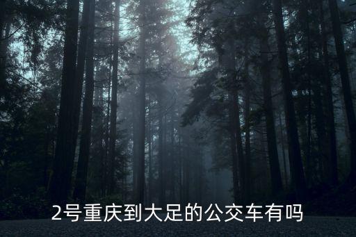 2號重慶到大足的公交車有嗎